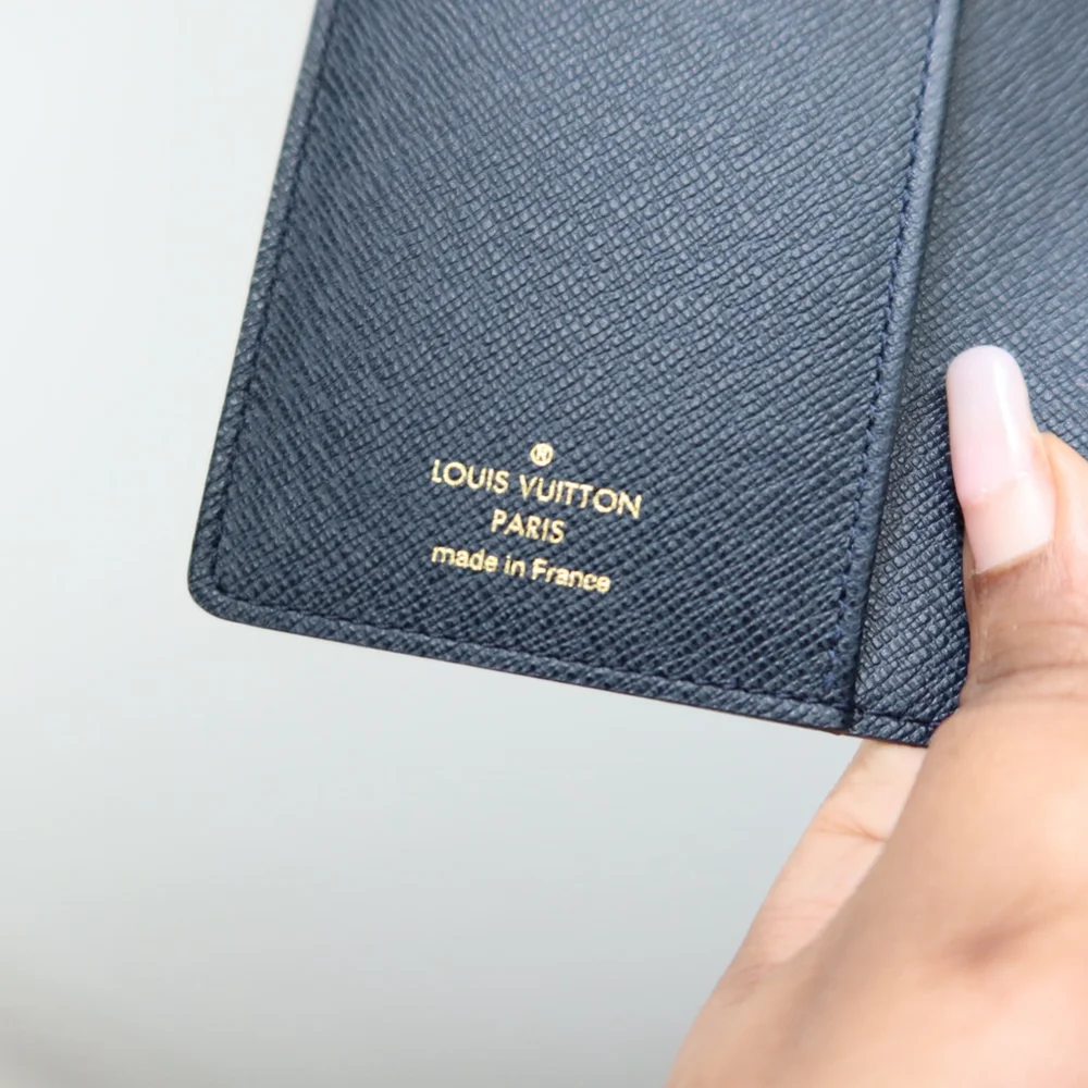 Louis Vuitton Mini Lin Navy Agenda PM EXCELLENT